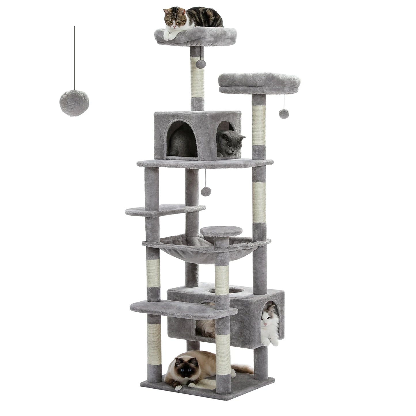 Multi-Level Cat Tree Tower with Condo & Hammock product image 12