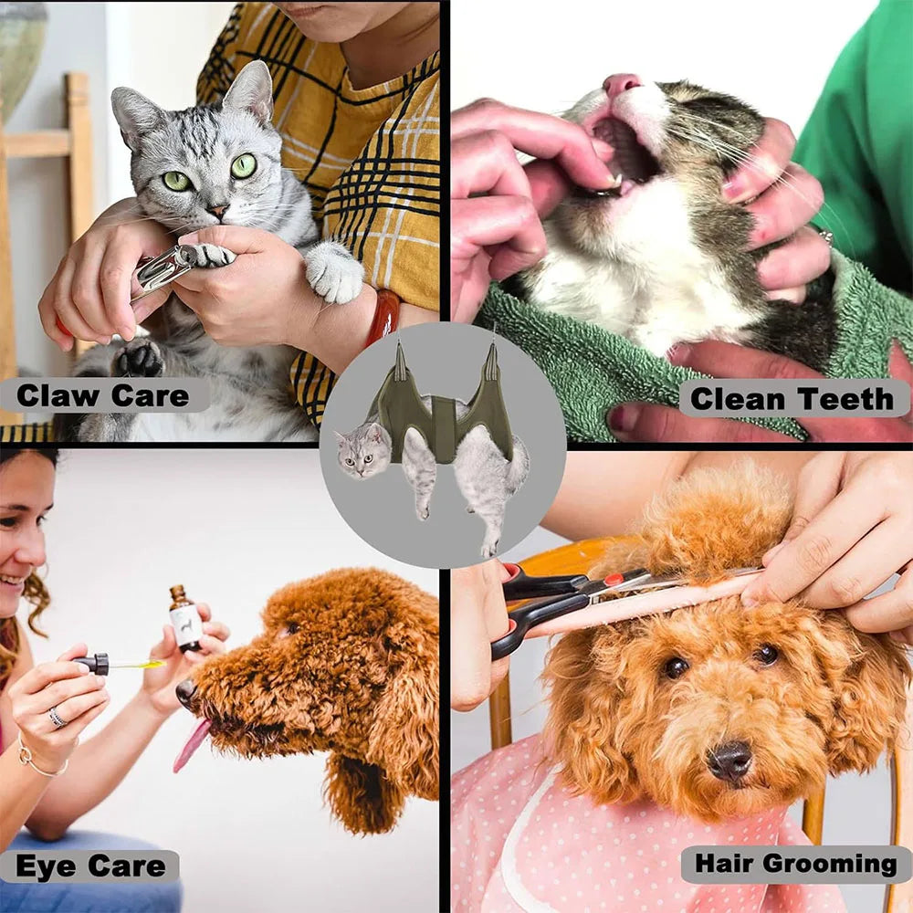 Pet Grooming Hammock - Anti-Scratch Nail Clipping Restraint Bag