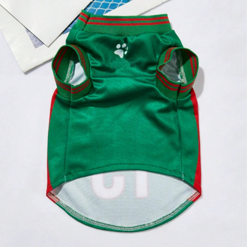 Breathable Mesh Sports Jersey for Dogs, Basketball Style