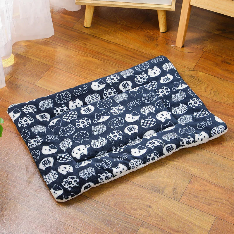 Thickened Warm Plush Sleeping Cushion for Cats & Small Dogs