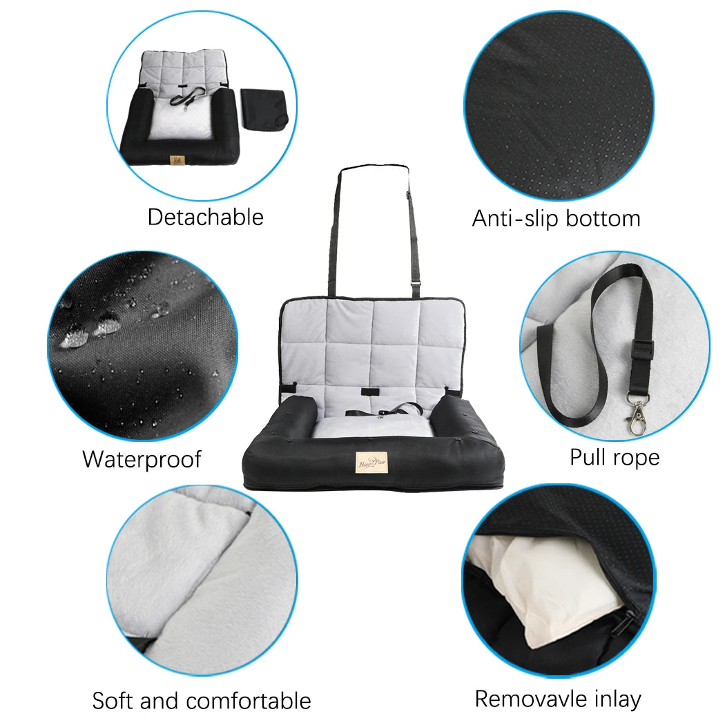 Waterproof Dog Car Seat Bed with Removable Pad product image 4