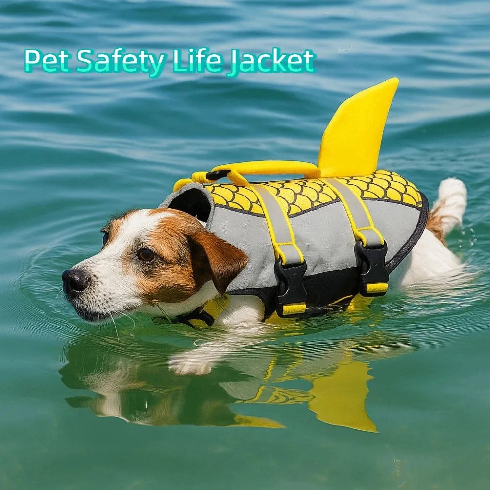 Reflective Shark Dog Life Jacket with Rescue Handle product image 4