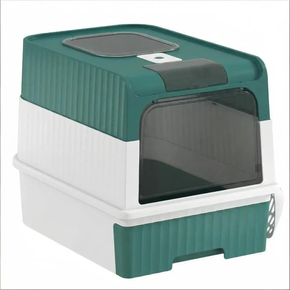 Ye Fully Enclosed Compact Pet Cat Litter Box