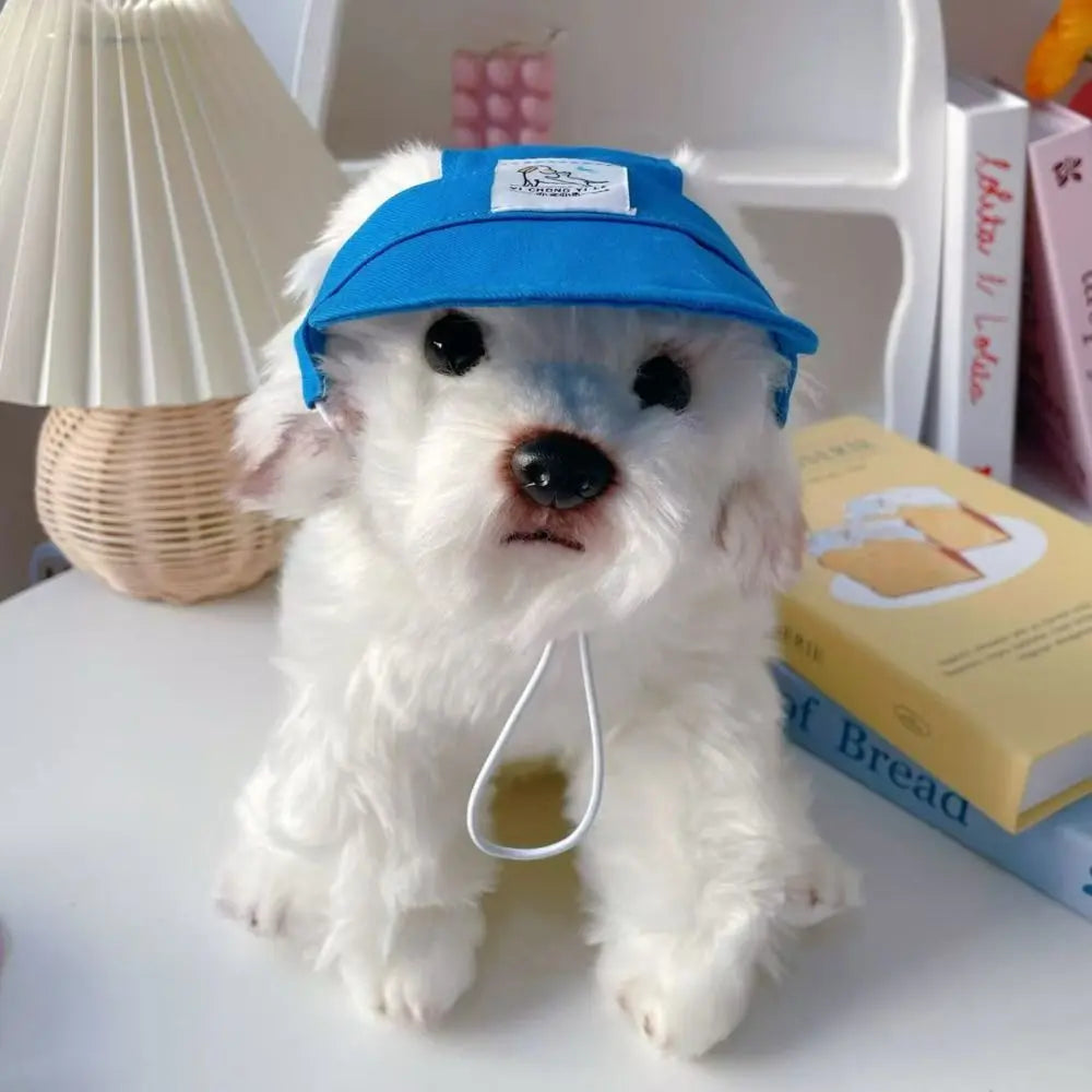 Duck Tongue Pet Sun Hat with Ear Holes - front view