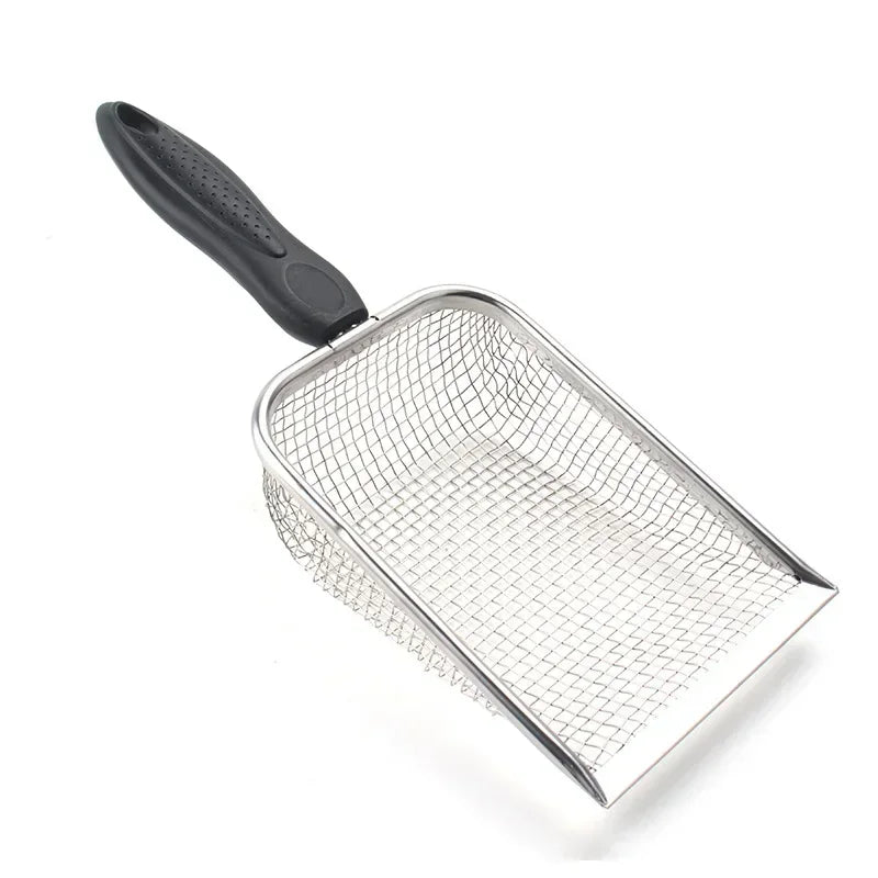 Long-Handle Stainless Steel Cat Litter Scoop