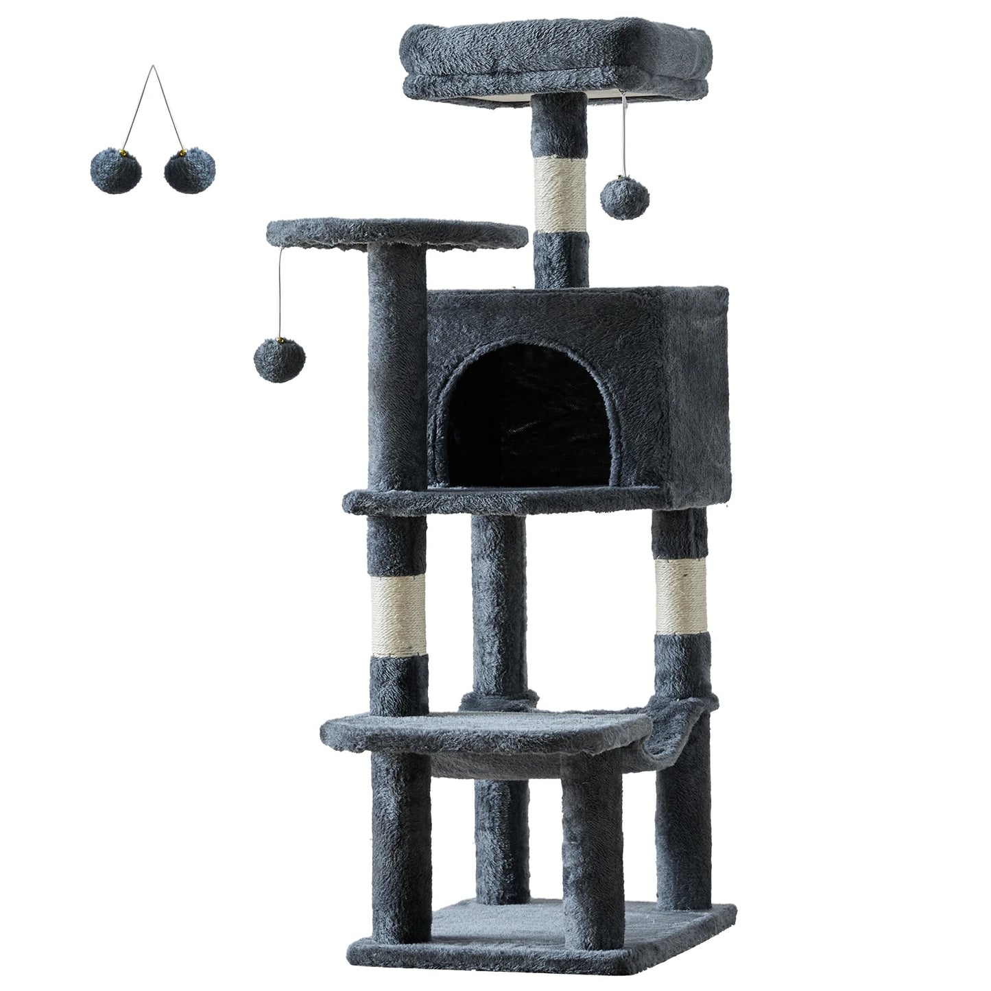 44-Inch Multi-Level Cat Tree with Condo & Hammock product image 11