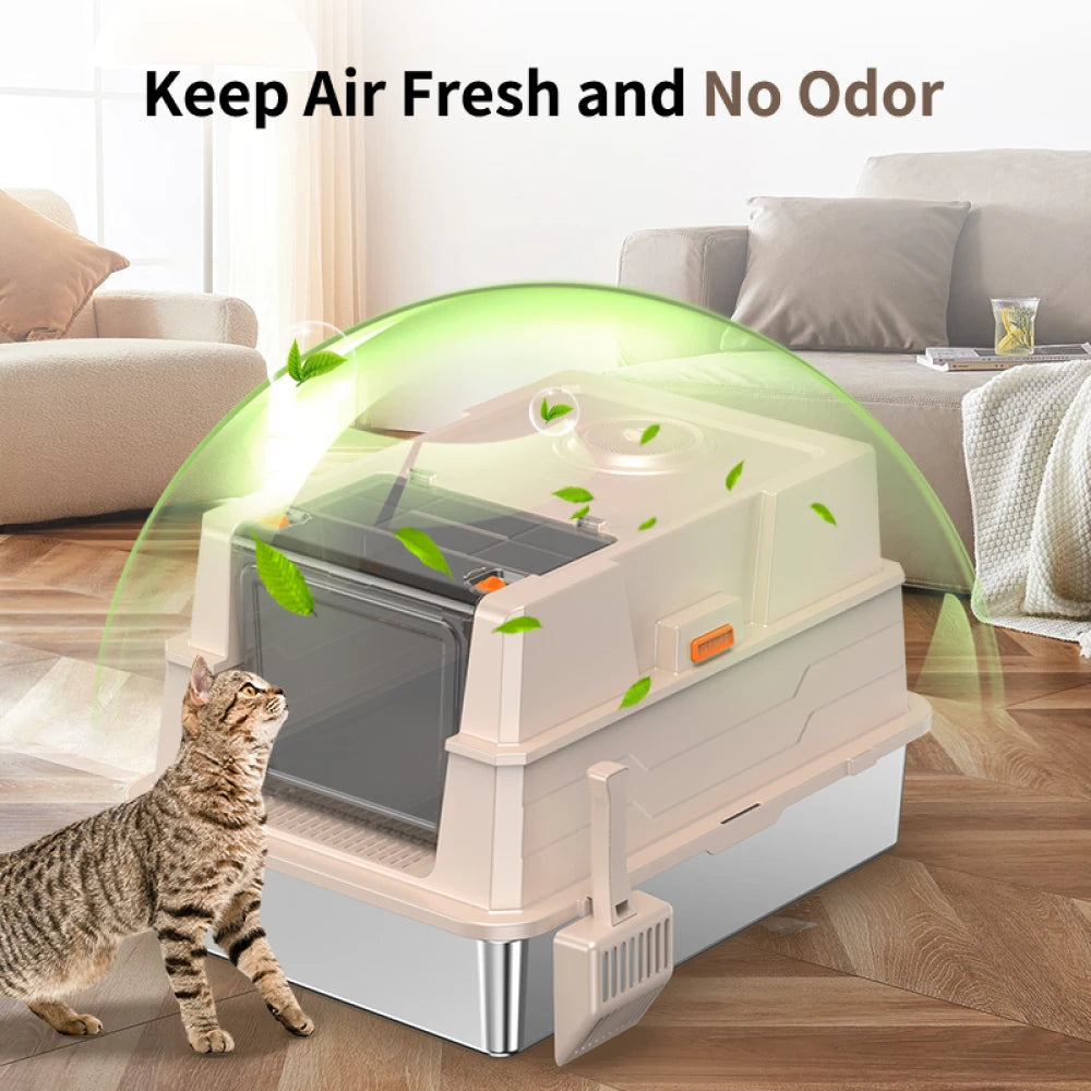 Ye Big Size Stainless Steel Cat Litter Box