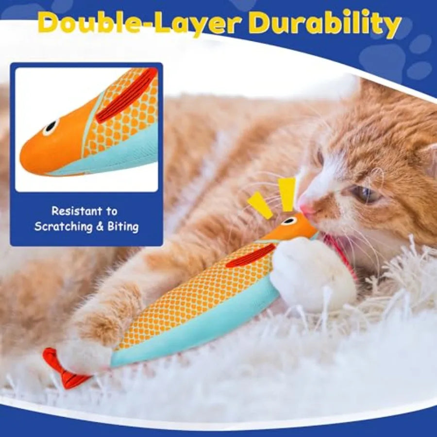 Interactive Catnip Cat Toys with Rattle - 3 Pack