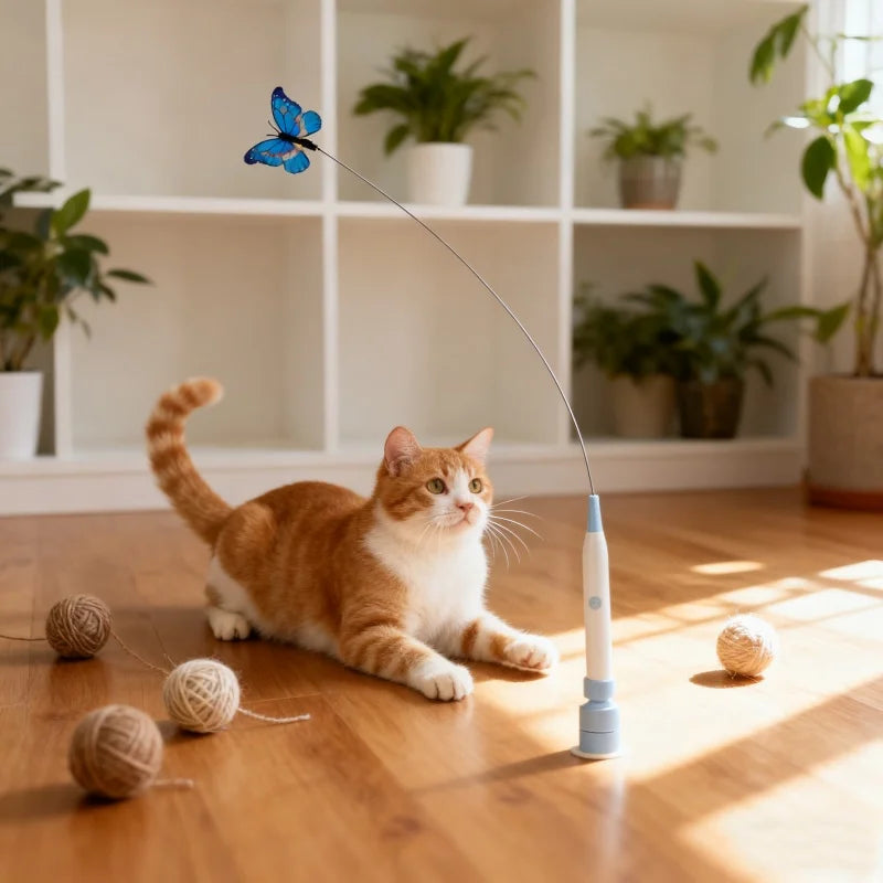 Suction Cup Butterfly Cat Toy for Indoor Play product image 2