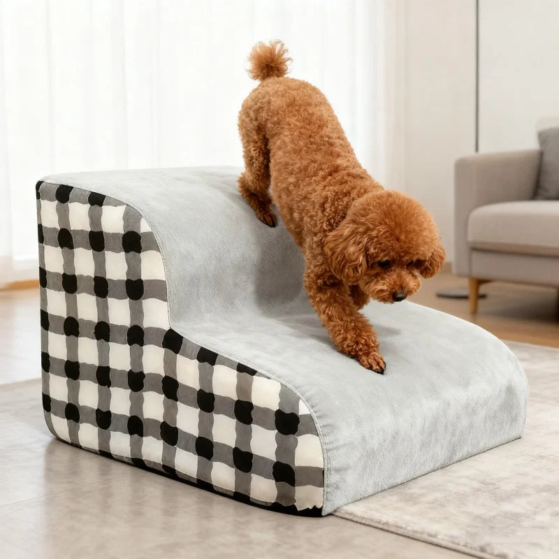 High-Density Foam Dog Stairs for Older Dogs - lifestyle in-use shot