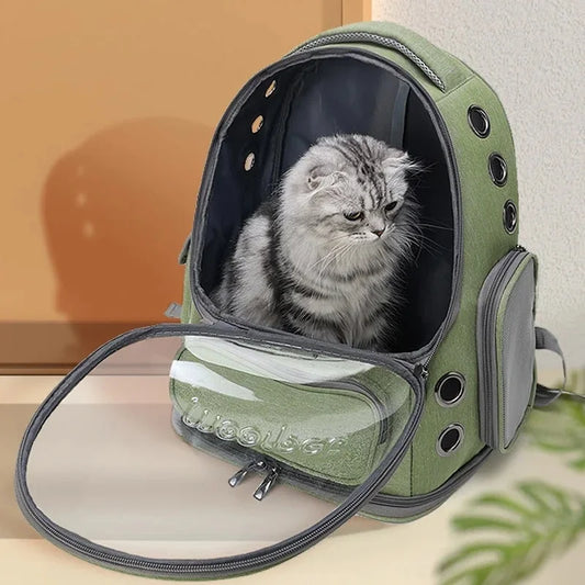 Breathable Pet Carrier Backpack for Cats and Small Dogs main product image