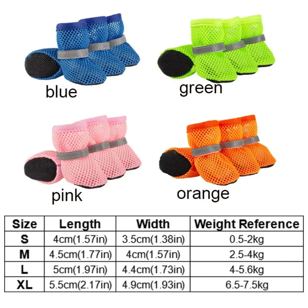 Mesh Breathable Dog Shoes for Everyday Paw Protection - packaging view