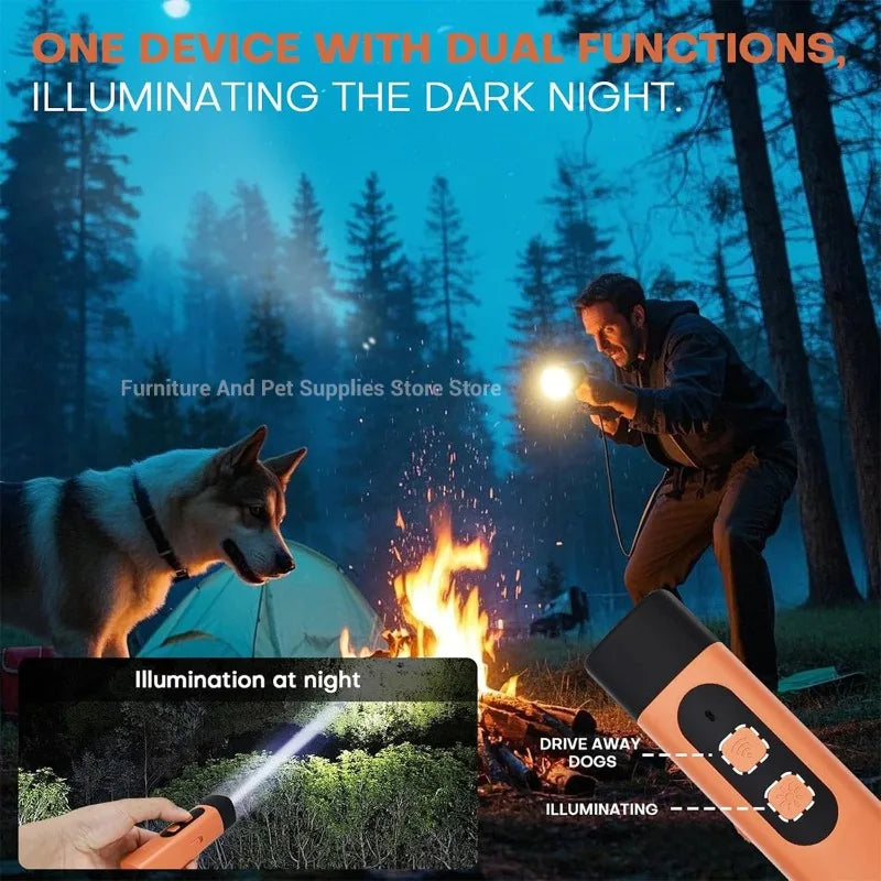 Rechargeable Ultrasonic Dog Repeller with LED Light product image 3