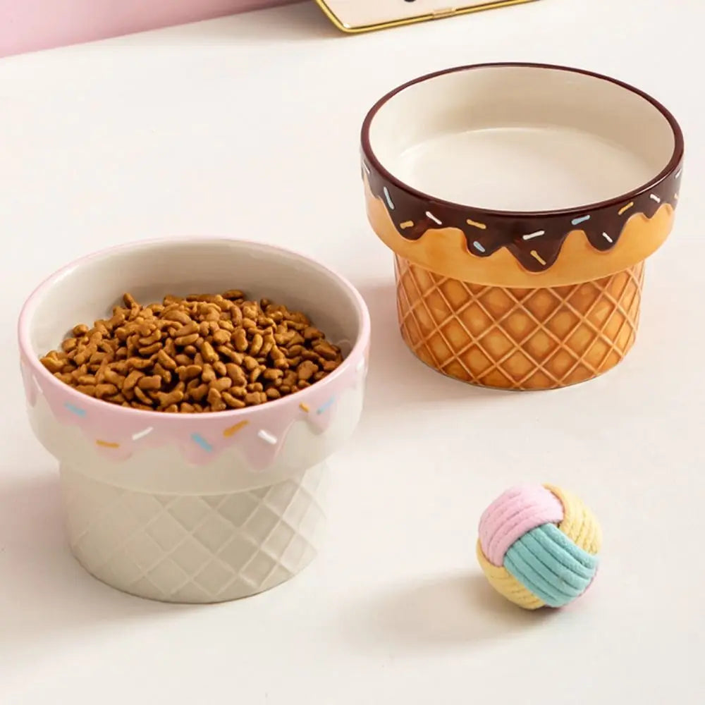 Elevated Ceramic Cat Bowl with Wide Opening product image 3