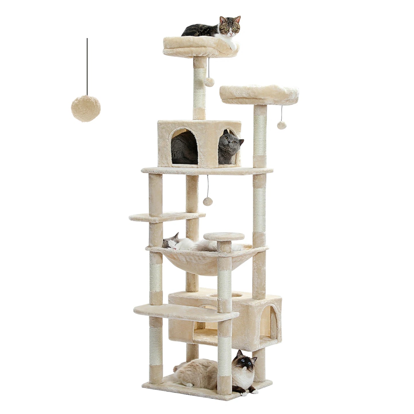 Multi-Level Cat Tree Tower with Condo & Hammock product image 11