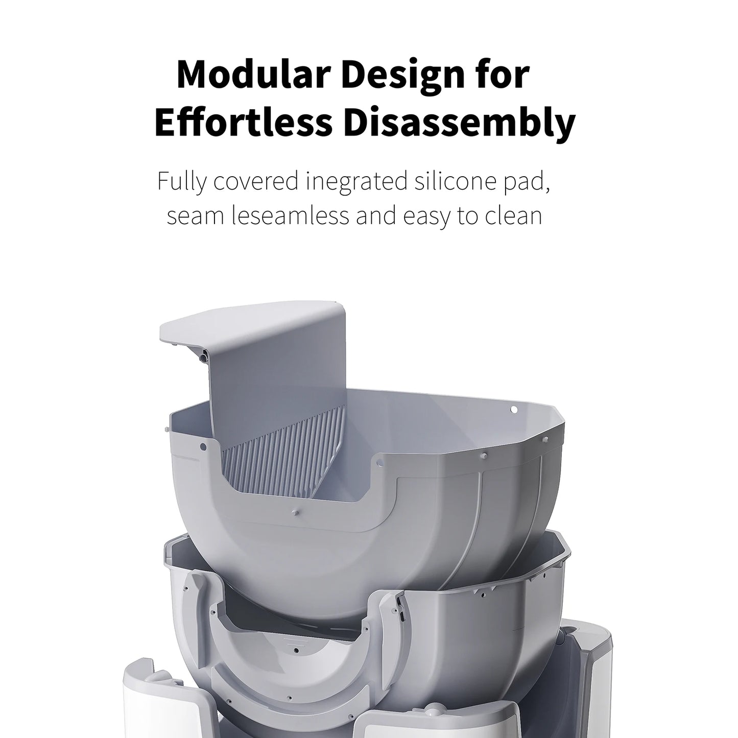 Open-Top Automatic Self-Cleaning Cat Litter Box