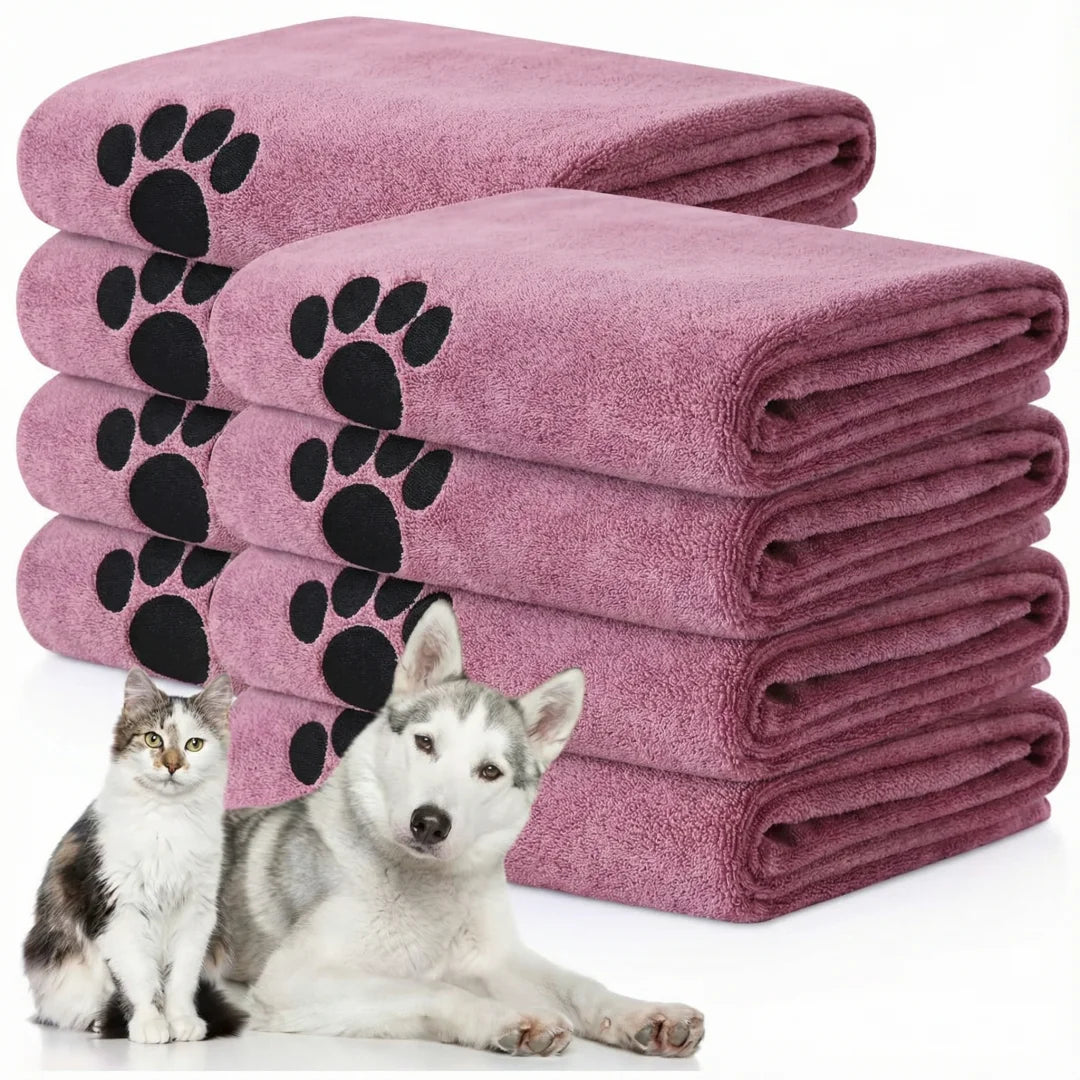 Super Absorbent Quick-Drying Dog Bath Towel - Soft & Large - front view