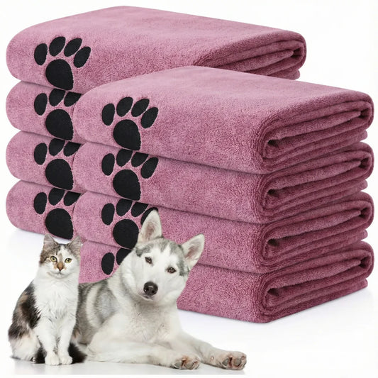 Super Absorbent Quick-Drying Dog Bath Towel - Soft & Large - front view