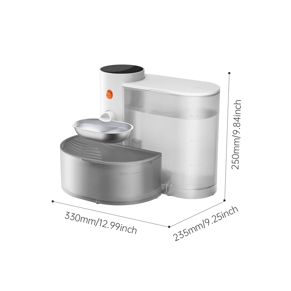 Stainless Steel Automatic Pet Water Dispenser Bowl