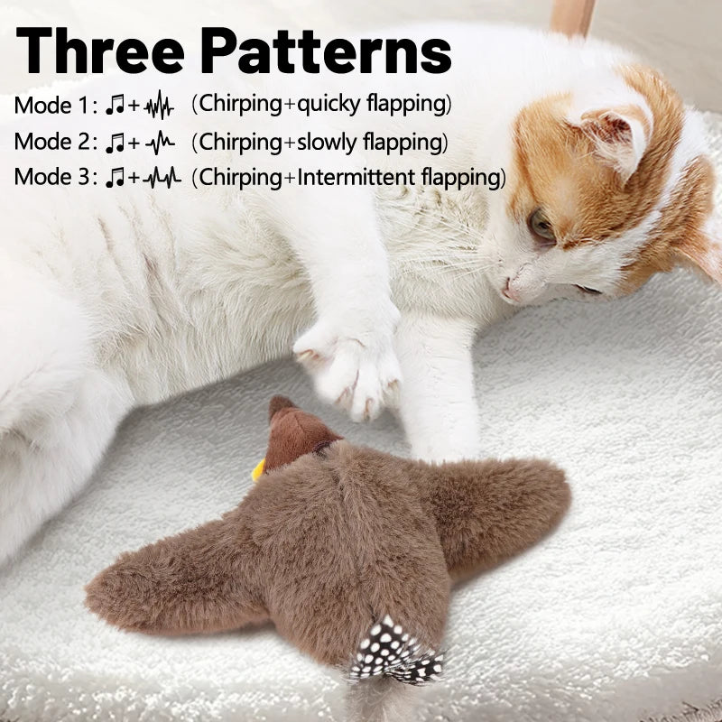 Touch-Activated Chirping Bird Cat Toy with Catnip product image 3