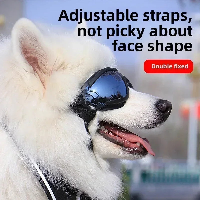 Adjustable Anti-UV Windproof Dog Goggles for Outdoor Use