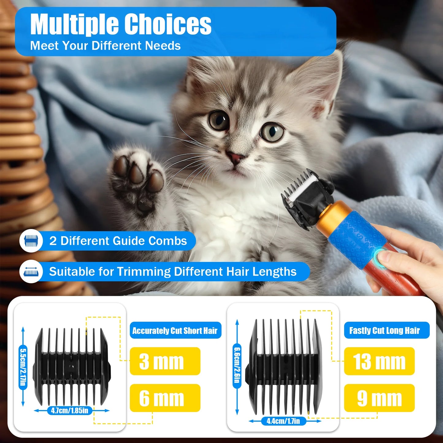 Electric Pet Grooming Clipper for Dogs, Sheep & Goats