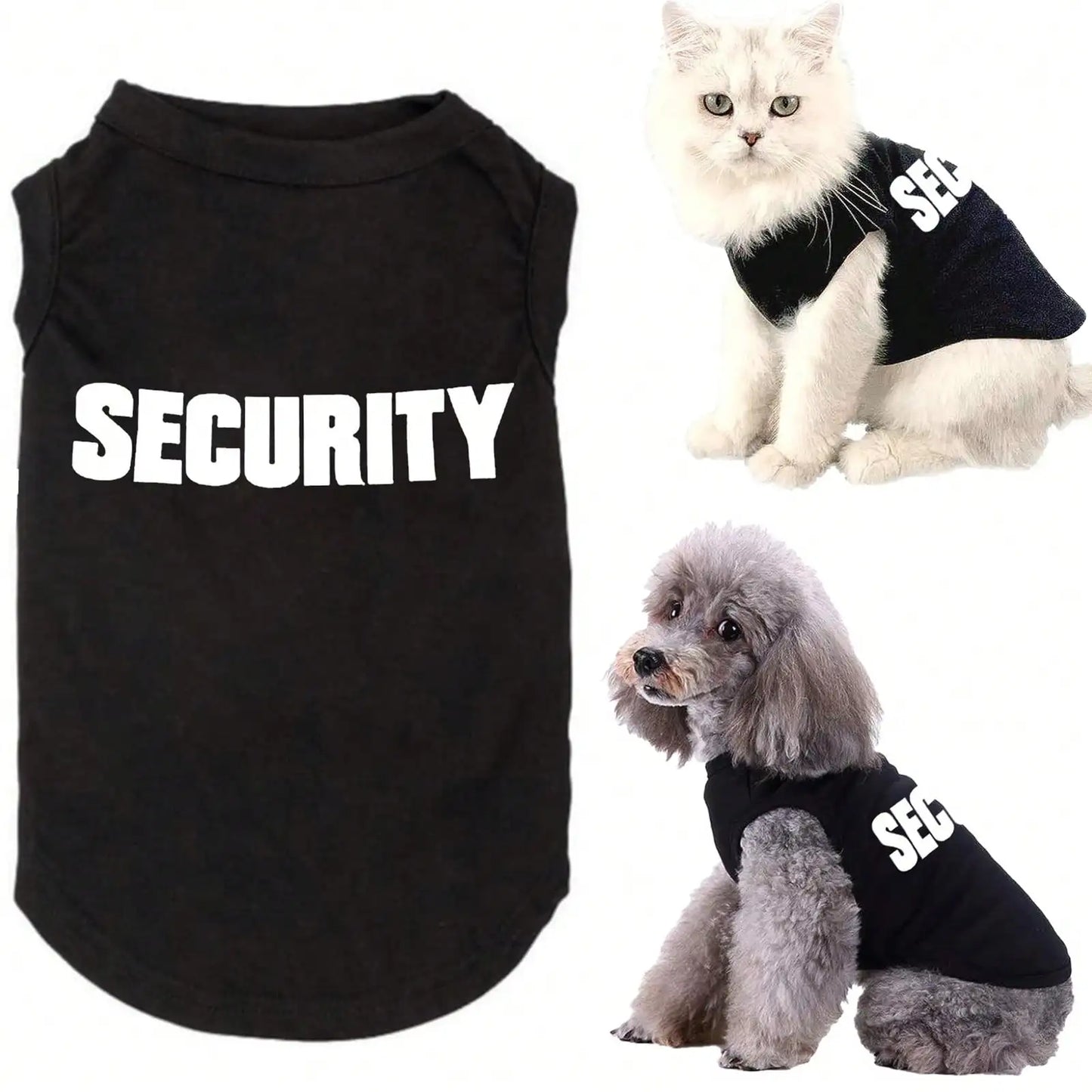 Breathable Letter-Print Sleeveless Top for Dogs and Cats