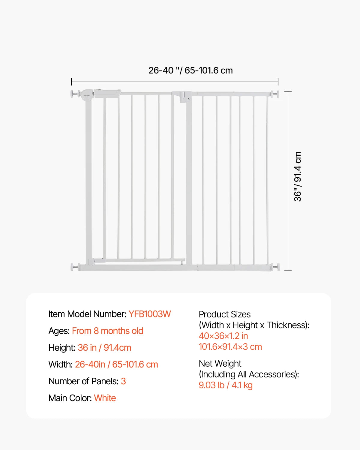 Walk-Thru Pressure-Mount Dog & Pet Safety Gate for Doorways