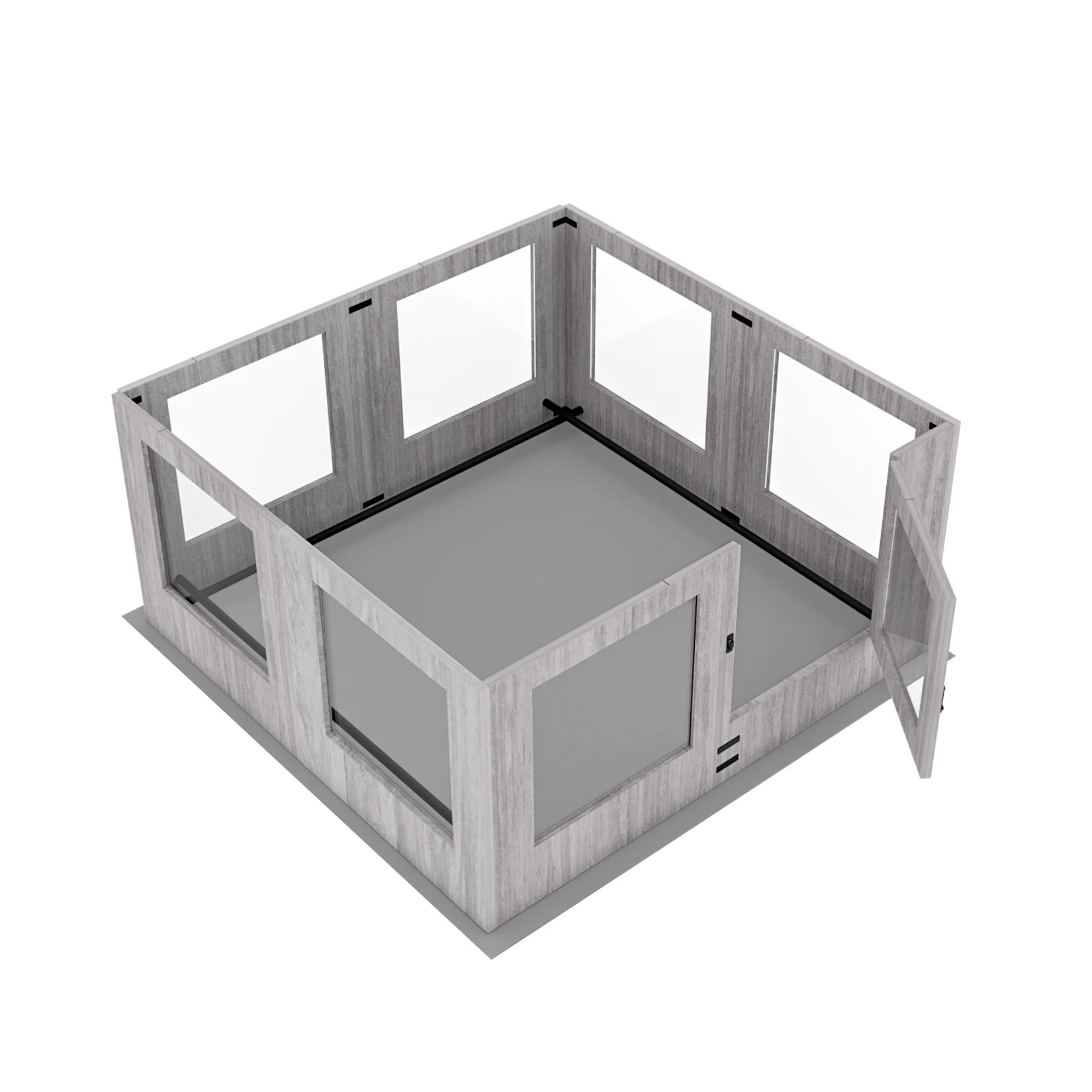 Tempered Glass Dog Playpen with Waterproof Mat product image 7