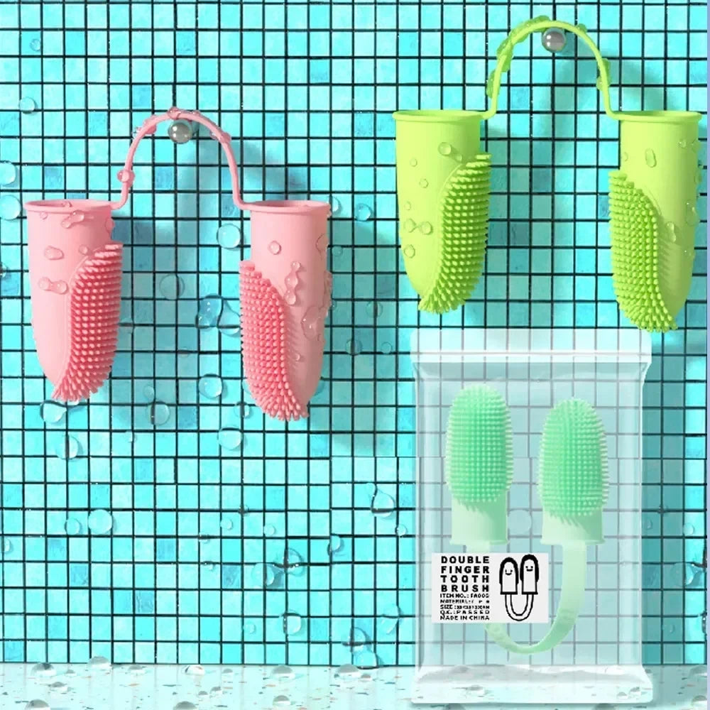 Two-Finger Pet Toothbrush Set for Dogs and Cats product image 2