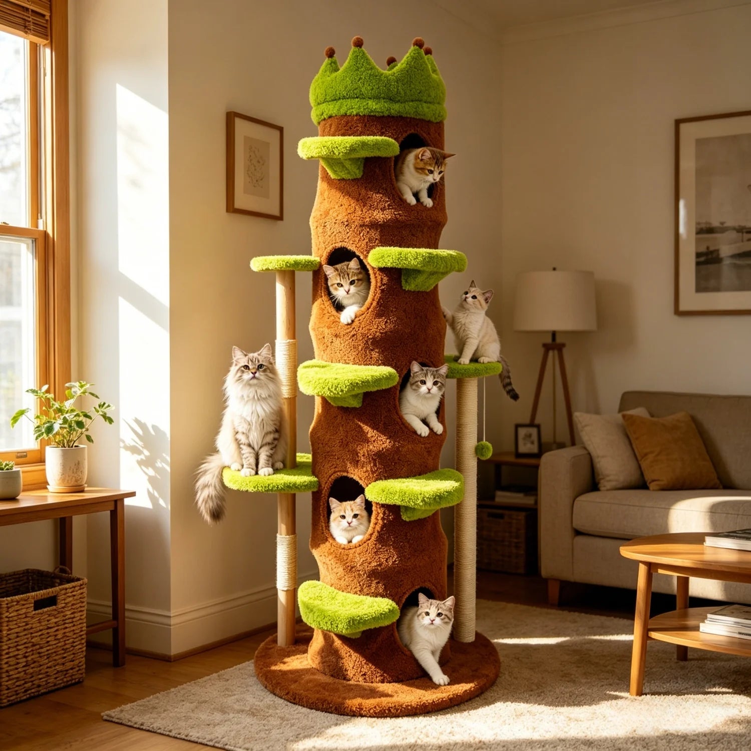 187cm Cat Tree Tower with Condo, Stairs and Perch product image 2