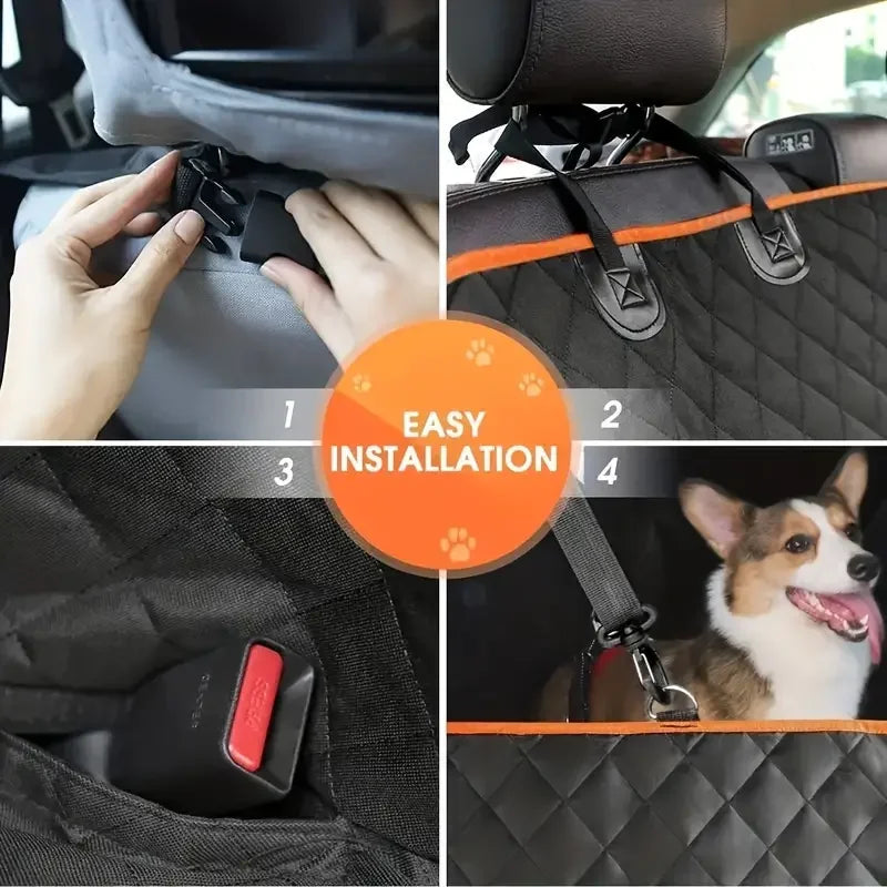 Waterproof Dog Car Seat Cover Hammock, Scratch-Proof & Nonslip