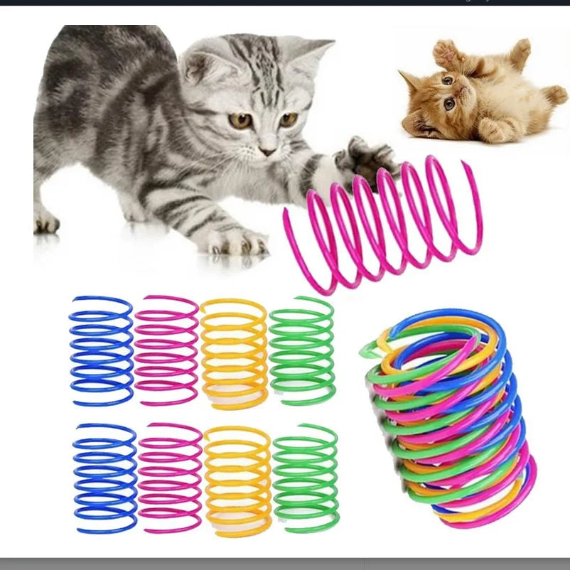 Interactive Plastic Cat Toys for Indoor Cats - 4-Piece Set - front view