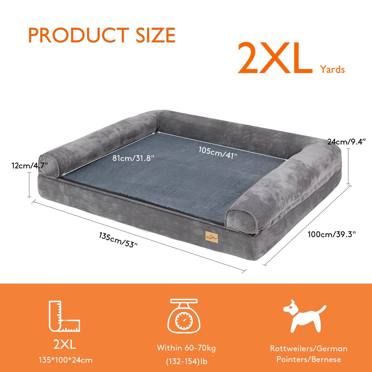 Orthopedic Dog Bed with Removable Washable Cover product image 8