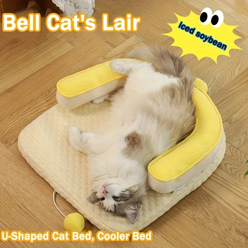 Summer Self-Cooling Ice Gel Pet Bed for Cats & Dogs