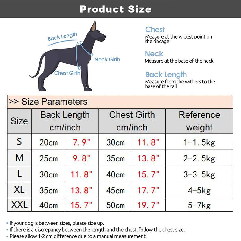 Dog Dress Harness Vest with D-Ring - Summer Puppy Clothes