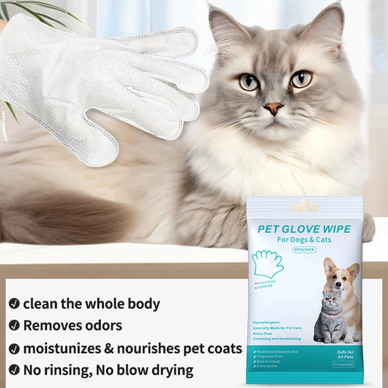 Wash-Free Pet Grooming Gloves for Dogs and Cats product image 3