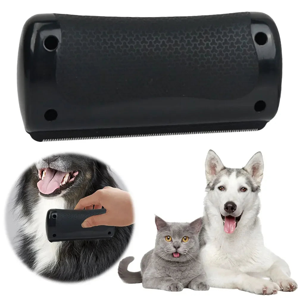 Pet Deshedding Brush for Dogs & Cats - Long & Short Fur - front view