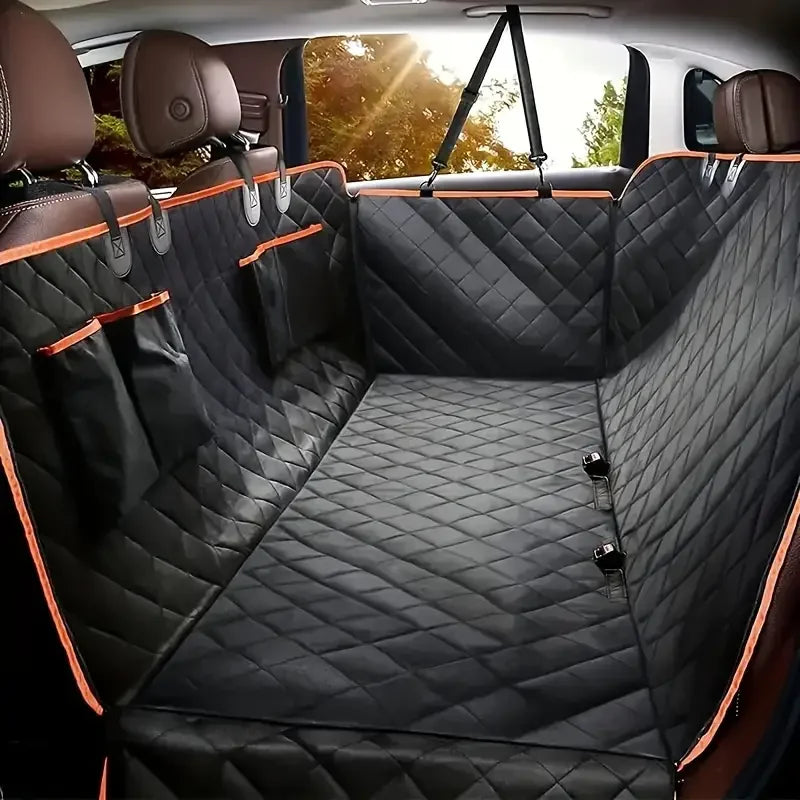 Waterproof Dog Car Seat Cover Hammock, Scratch-Proof & Nonslip - front view