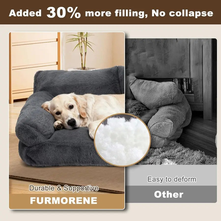 Beds for Indoor Cats, Cat Couch Bed, Cute Cats Sofas for Medium Pets, Dog Sofas amp Chairs with Removable Washable Cover, Plush