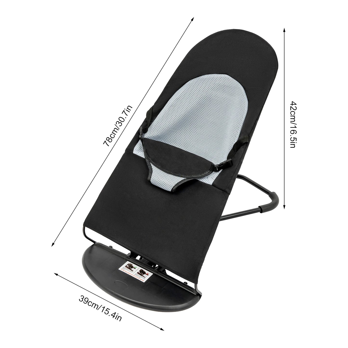 Indoor Outdoor Foldable Stainless Steel Pet Rocking Chair 4 Available Colors 3-Level Adjustable Frame Breathable Removable Washable Mattress Stable Anti-shake Rocker Bed Suitable For Small Medium Cats Dogs Resting Napping