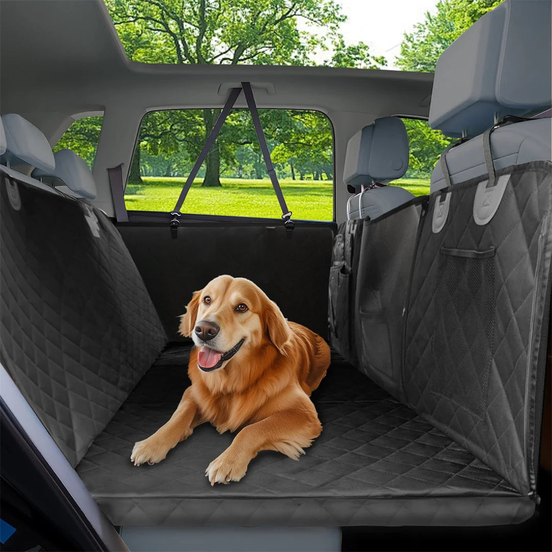 Waterproof Dog Car Seat Cover & Travel Hammock - Scratch-Proof