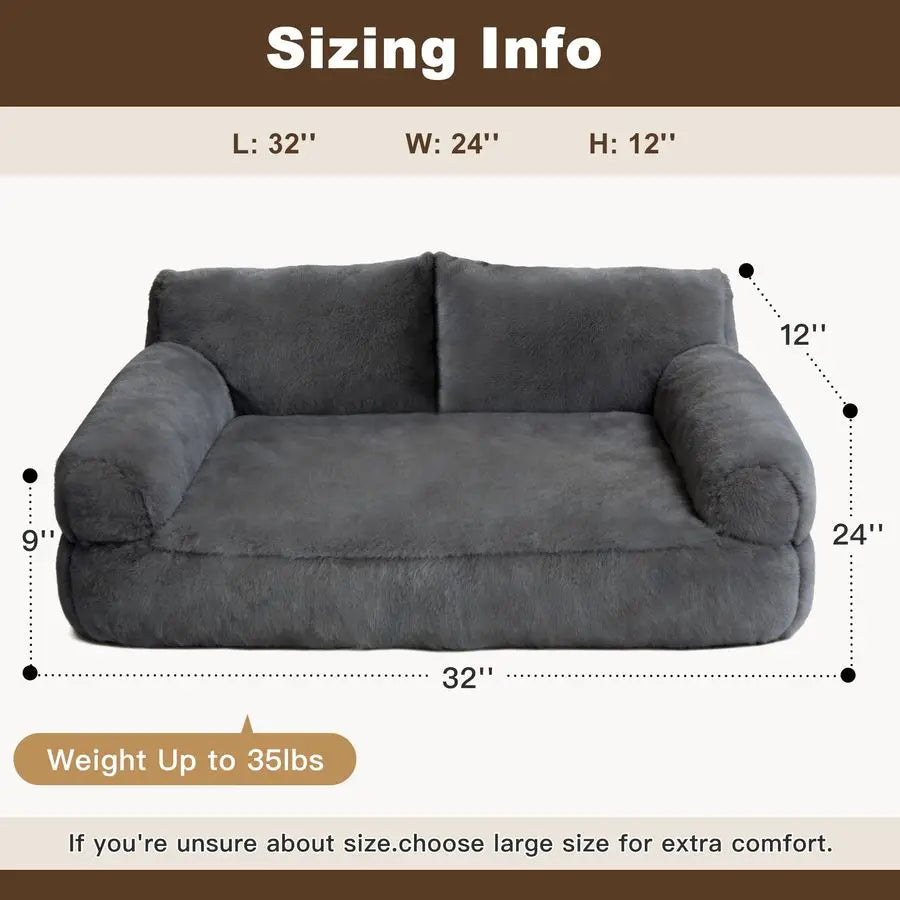 Beds for Indoor Cats, Cat Couch Bed, Cute Cats Sofas for Medium Pets, Dog Sofas amp Chairs with Removable Washable Cover, Plush