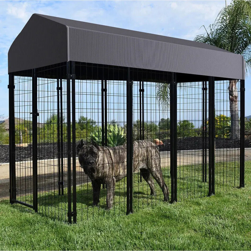 Outdoor Dog Kennel and Playpen with Roof product image 3