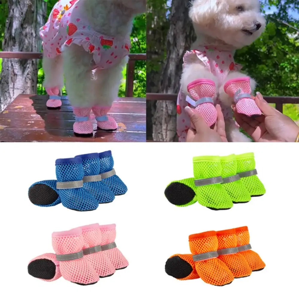 Mesh Breathable Dog Shoes for Everyday Paw Protection - lifestyle in-use shot