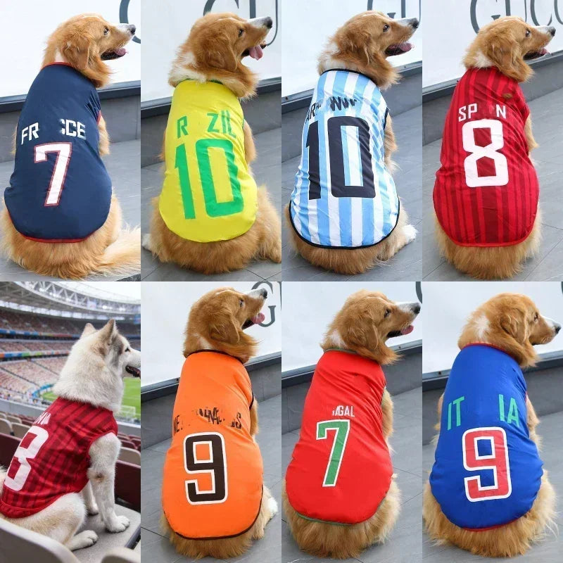 Breathable Mesh Football Jersey Pet T-Shirt Vest