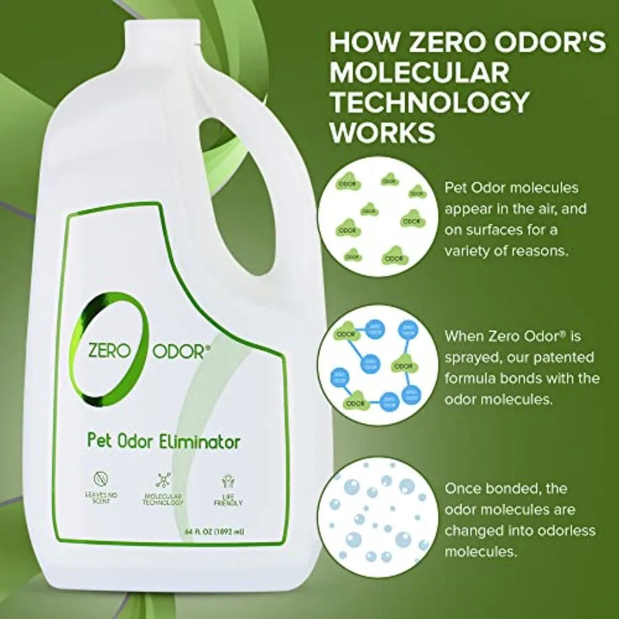 Pet Odor Eliminator for strong odor Eliminate Air and Surface Odors Patented Molecular Techlogy Best For Carpet Furniture Beds