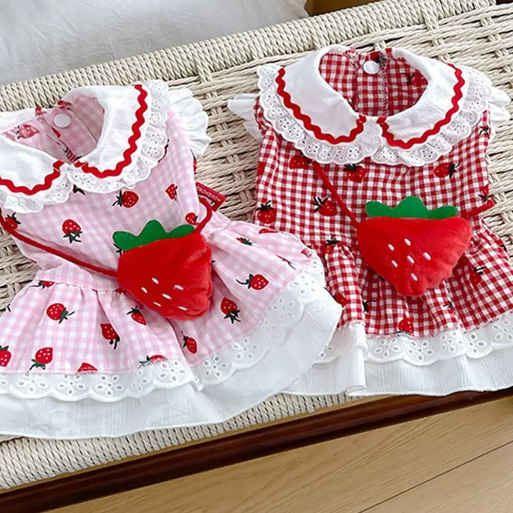 Strawberry Pet Dress for Dogs and Cats product image 2