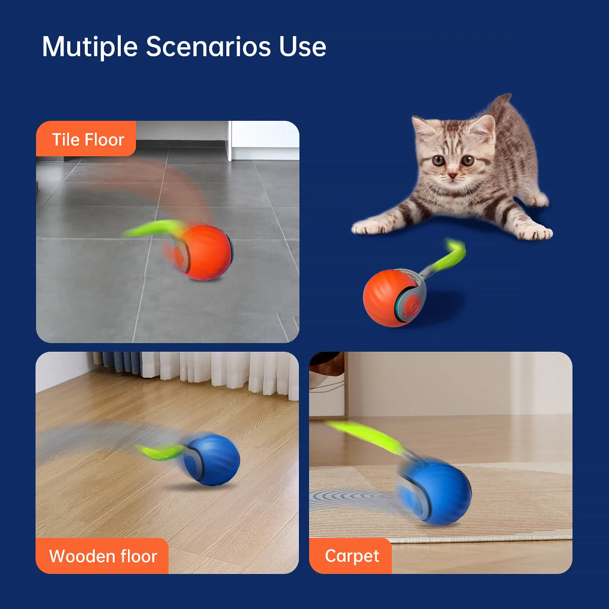 Speedy Tail Interactive Cat Toy Ball product image 6