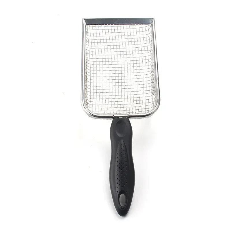Long-Handle Stainless Steel Cat Litter Scoop